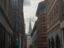 Spire of St Brides Church, London